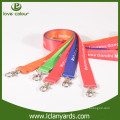 Durable high quality polyester lanyard in red color